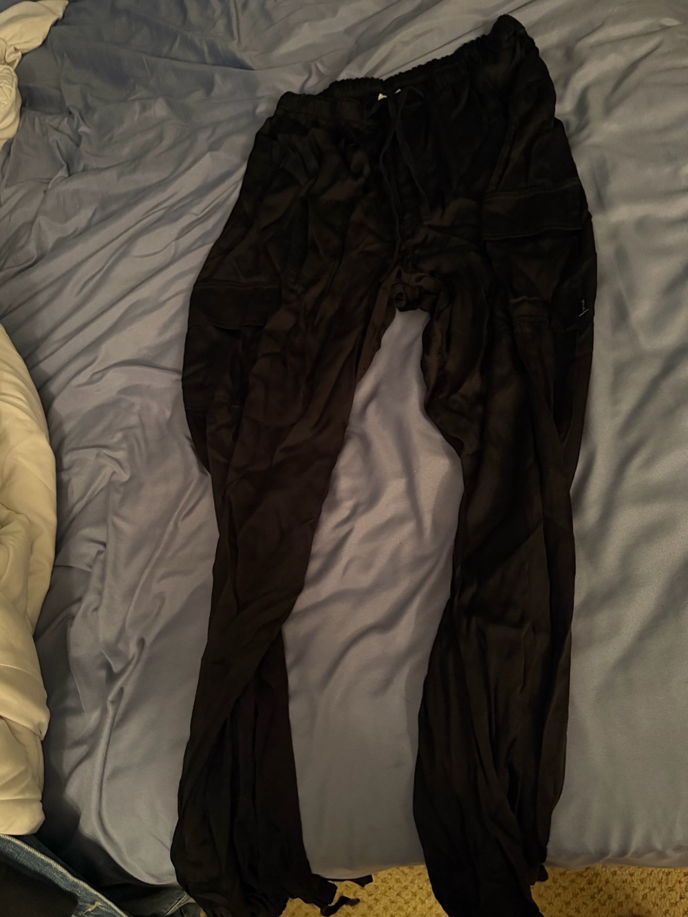 PINK Victoria's Secret Kids Black Cargo Joggers